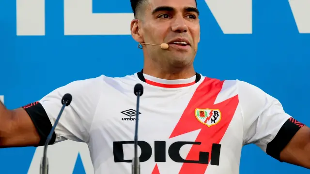 Presentación de Radamel Falcao como nuevo jugador del Rayo