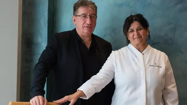 David Pérez y Marisa Barberán, responsables de sala y cocina respectivamente, de La Prensa.