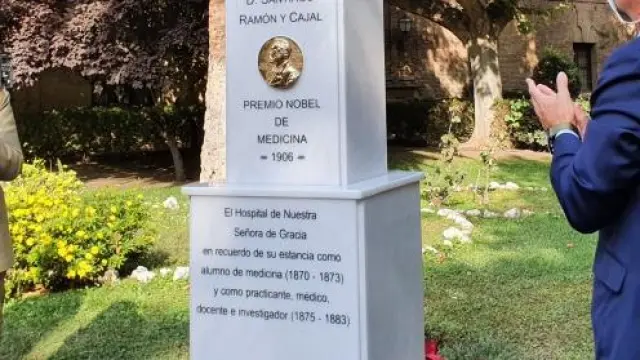 Inauguración del busto de Ramón y Cajal