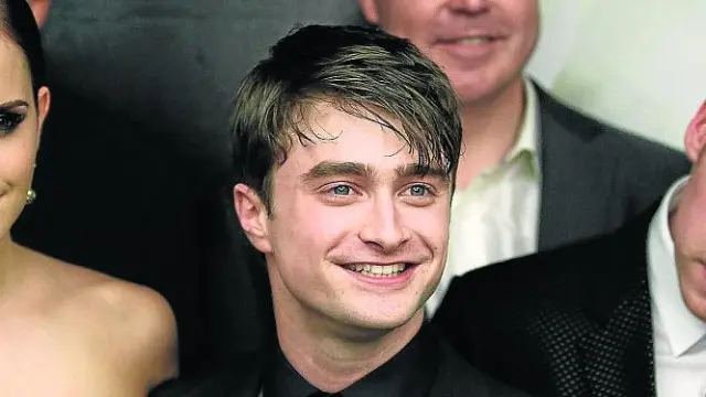 Emma Watson, Daniel Radcliffe y Rupert Grint, en una de las presentaciones de la película.