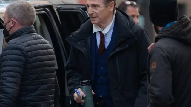 Liam Neeson rueda en Manresa.