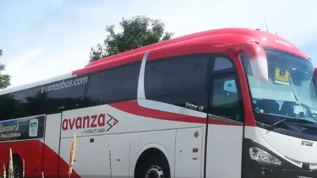 Un servicio de transporte escolar de la provincia de Huesca.