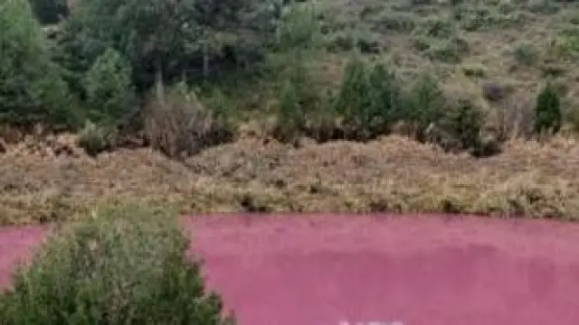 La laguna rosa.