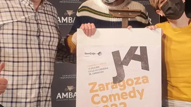 Sara Escudero durante la presentación de su espectáculo, este viernes en Zaragoza.