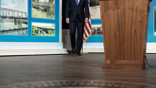 El presidente estadounidense Biden, el viernes en Washington.