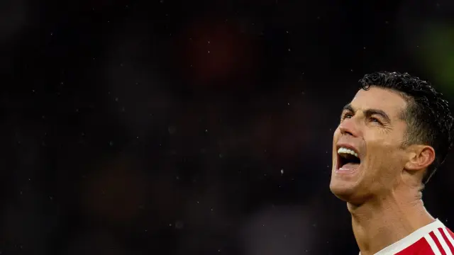 Cristiano Ronaldo en el partido del pasado sábado entre el Manchester United y el Southampton FC.