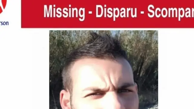Desaparecido un hombre de 35 años en Zaragoza.