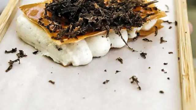El sándwich crujiente de quesos aragoneses trufados de Hermanos Teresa