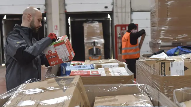Transportes Callizo recoge material humanitario para Ucrania en sus tres delegaciones de Huesca (en imagen), Zaragoza y Teruel.