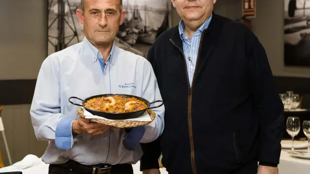 Pedro Daniel y Juan Pablo Chaves, en el comedor de Puerto de Santa María.