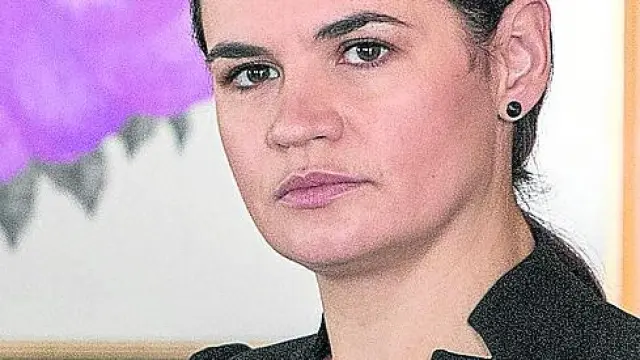Svetlana Tijanóvskaya, líder de la oposición democrática bielorrusa exiliada en Lituania
