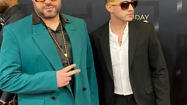 Jesús Sánchez y Fran García, en la alfombra roja de los Grammy.