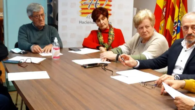 Reunión del Comité comarcal de la Hoya y el Comité municipal de Huesca del Partido Aragonés.