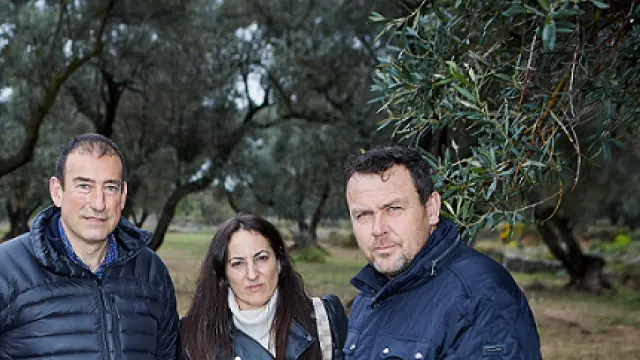Carmelo Pérez, Tino Alfonso (Molino Alfonso), Sandra Jaime y Jesús Martínez (Coop. San Martín).