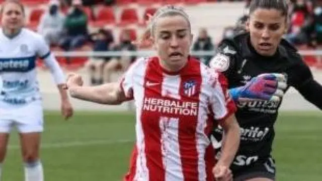 Bárbara Latorre, durante un partido de esta temporada.
