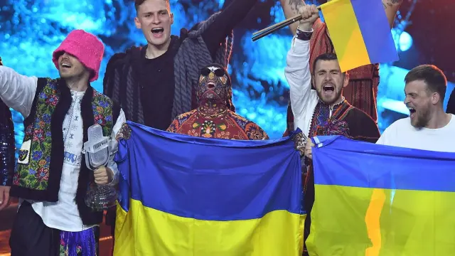 Kalush Orchestra, de Ucrania, ganadores de Eurovisión 2022. ITALY MUSIC EUROVISION SONG CONTEST