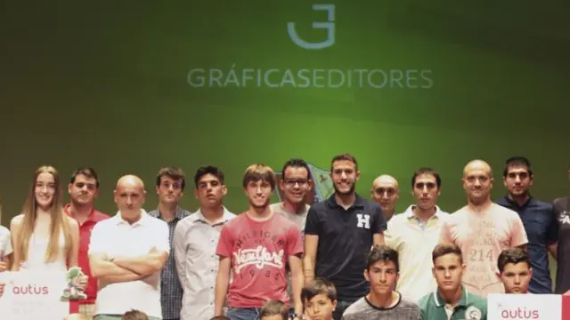 Gala anterior de los Premios Valores Deportivos Fútbol Base - Gráficas Barbastro.