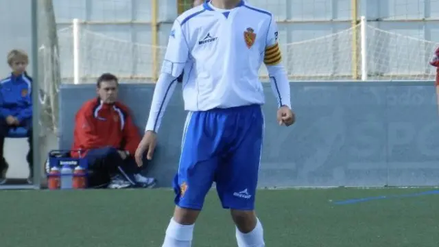 Álvaro Sanz, en su etapa en el Real Zaragoza.