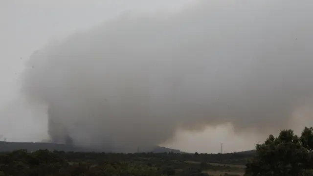 Incendio en la Sierra de la Culebra en Zamora