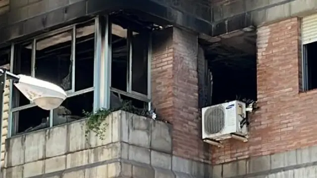 Incendio en un una vivienda de la calle Ortiga.