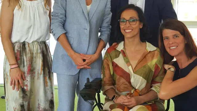 La reina Letizia ha presidido el evento junto a la nadadora zaragozana Teresa Perales.