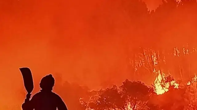 Las llamas han devorado numerosas hectáreas en Las Hurdes