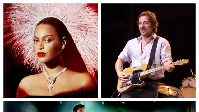 Beyoncé, Bruce Springsteen y Muse, en imágenes de archivo.