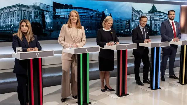 Debate de los líderes de los partidos en Suecia