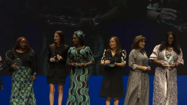 Un momento de la entrega de los premios Women in News.