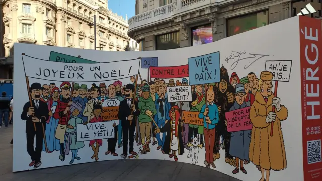 El Círculo de Bellas Artes de Madrid acoge una muestra de obras de Hergé.
