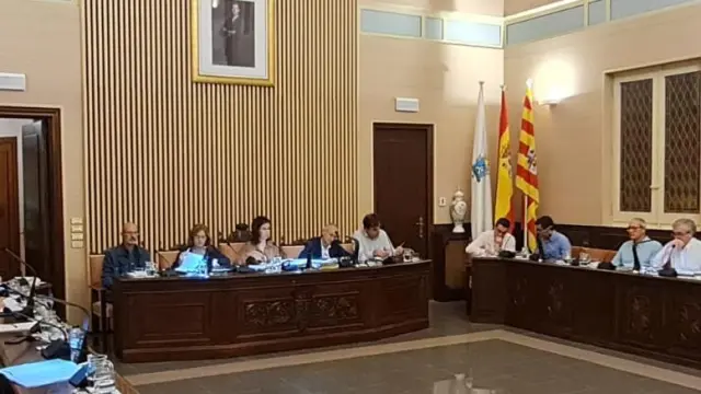 Sesión de gobierno del Ayuntamiento de Ejea