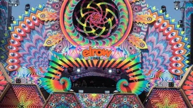 El escenario Elrow en el Monegros Desert Festival, el pasado 30 de julio.
