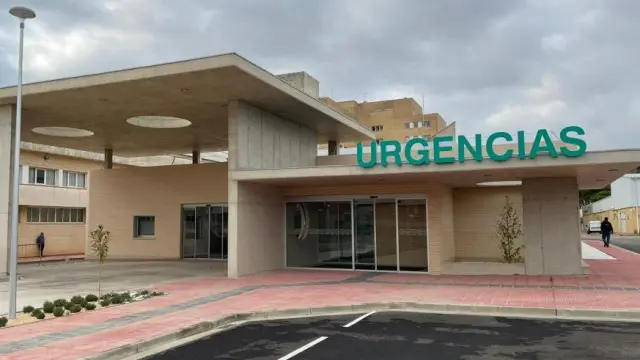 La entrada de las nuevas Urgencias del Hospital San Jorge de Huesca