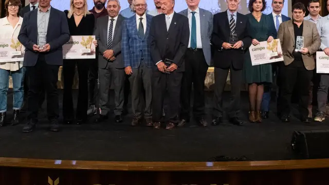 Los premios Heraldo del Campo, en la sede de Caja Rural de Aragón.