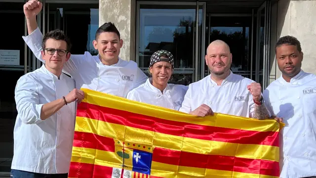 El equipo aragonés que ha brillado en el Certamen Nacional de Gastronomía en Mérida