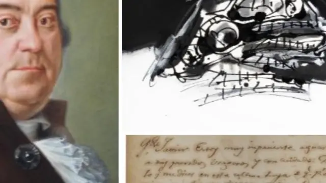 'Don Manuel de Velasco y Coello', de Bayeu; 'Le Chien de Goya', de Saura, y una carta manuscrita de Goya, entre las obras subastadas.