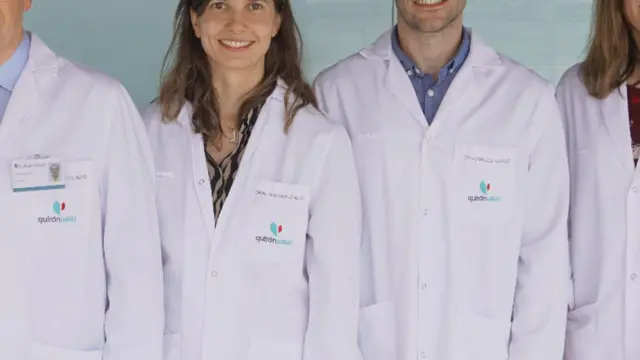 Quironsalud cardiología: de izquierda a derecha, el doctor Asso, la doctora Calvo, el doctor López y la doctora Jáuregui.