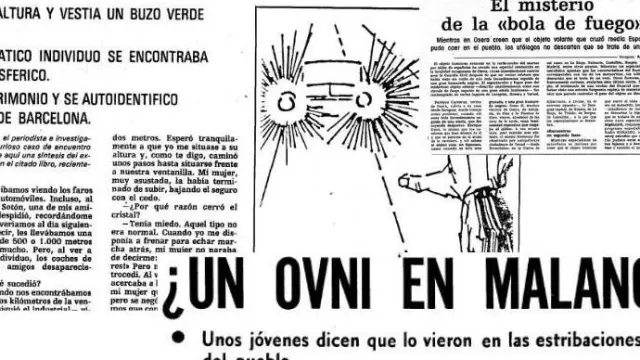 Noticias sobre fenómenos extraños en Aragón publicadas en HERALDO.