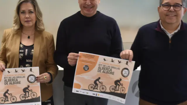 Presentación de la XII marcha cicloturista BTT ‘Las grullas de la Alberca de Alboré’.