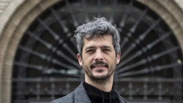 El músico y docente Dani Escolano, la semana pasada, en Zaragoza.