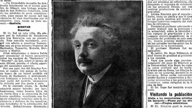 Foto de Einstein en Heraldo