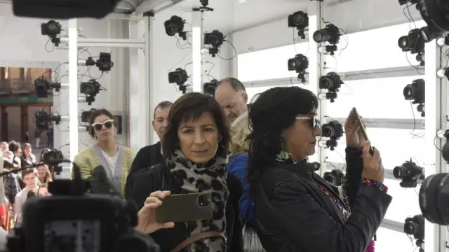 El público ha podido entrar a la unidad móvil, donde 150 cámaras permiten crear una imagen en 3D.