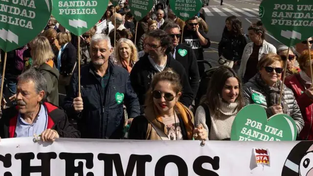 La manifestación, este sábado por las calles de Zaragoza
