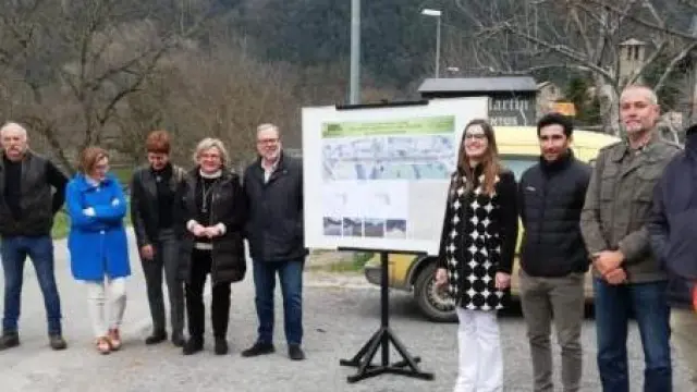 Presentación del proyecto de mejora de la seguridad vial en Sarvisé.