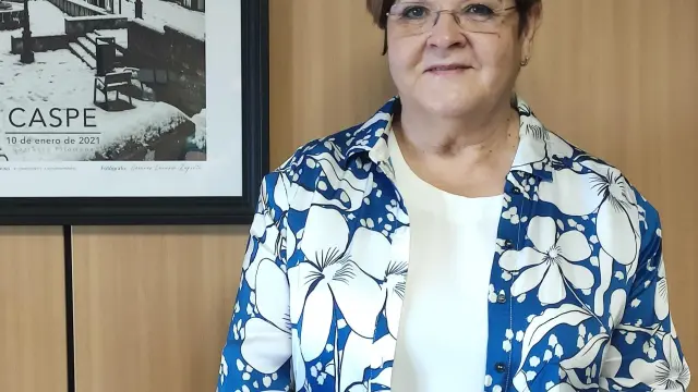 María Pilar Mustieles Aranda, alcaldesa de Caspe.