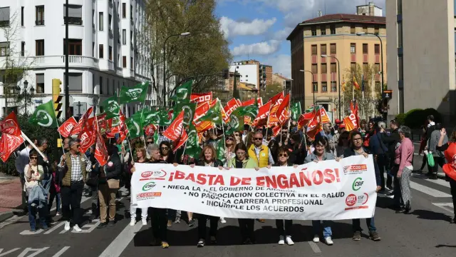 Manifestación por la sanidad pública en Zaragoza