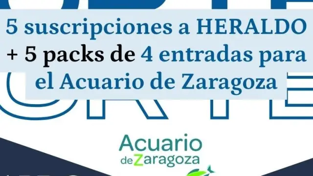 SORTEO | Participa y consigue una suscripción digital a HERALDO y entradas para el Acuario de Zaragoza