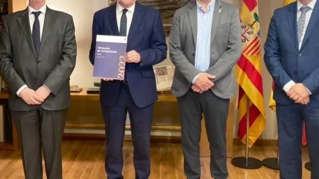 Acto de entrega de la Memoria de la Cámara de Cuentas de Aragón de 2022