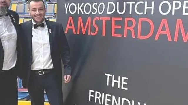 Los árbitros aragoneses presentes en el Open de Ámsterdam.