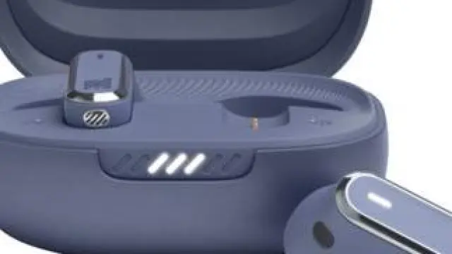 JBL Live Flex: su diseño es clásico, de los de palito. Se parecen a los Airpods de primera generación, pero más grandotes y con mejor sonido